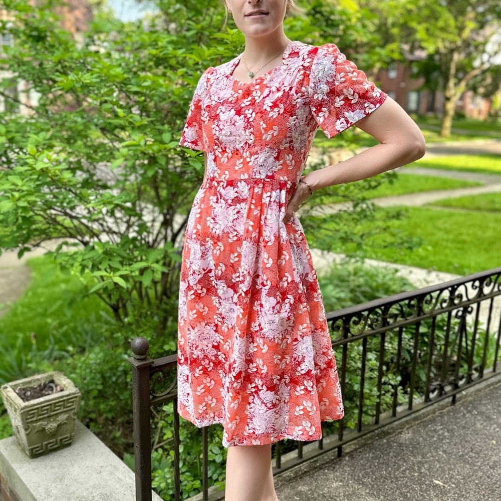 1950s Chinese Style Silk Dress